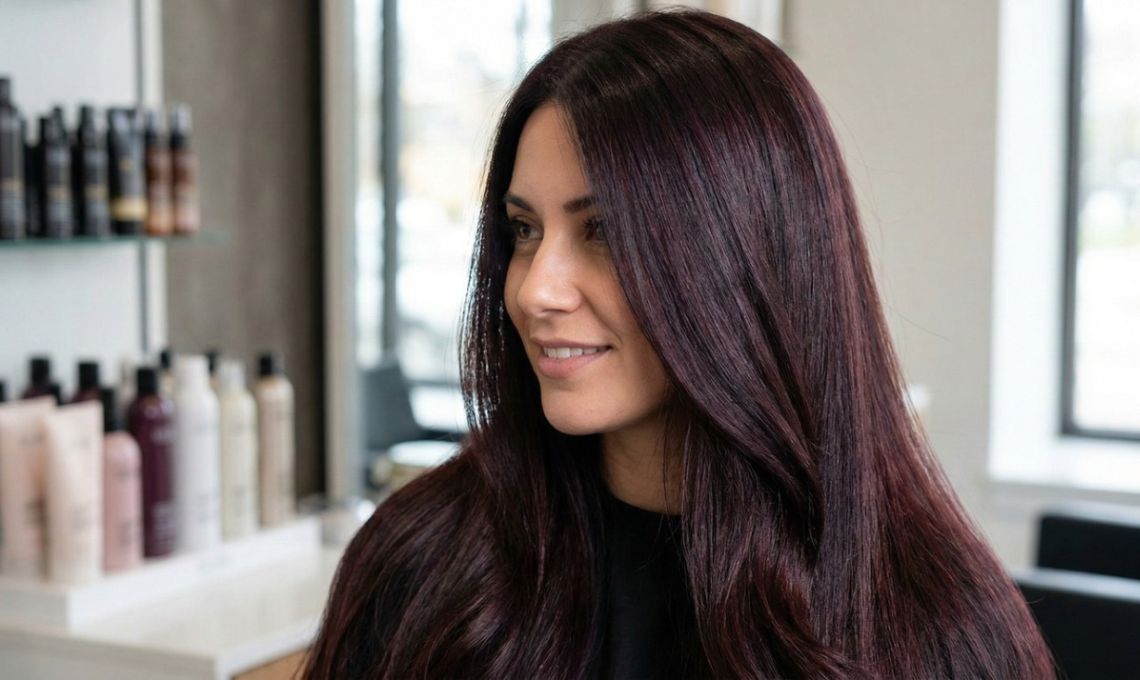 Borgoña Cherry Cola Hair Tendencia sin decolorar